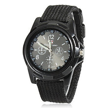 Load image into Gallery viewer, New Men Military Army Bomber Pilot Canvas Strap Sports Men Boy Quartz Wrist Watch Analog Men Dress Sport Wristwatches reloj