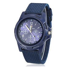 Load image into Gallery viewer, New Men Military Army Bomber Pilot Canvas Strap Sports Men Boy Quartz Wrist Watch Analog Men Dress Sport Wristwatches reloj