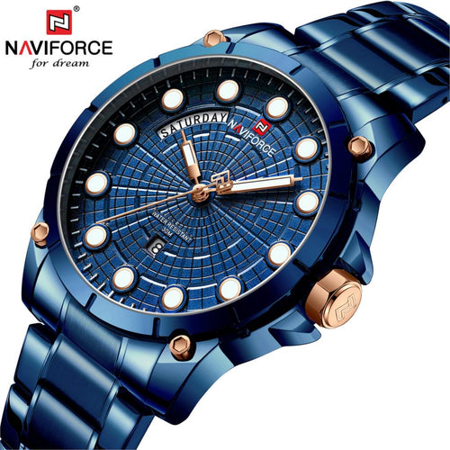 NAVIFORCE Relojes 2019 Watch Men Fashion Sport Quartz Clock Mens Watches Top Brand Luxury Business Waterproof Relogio Masculino